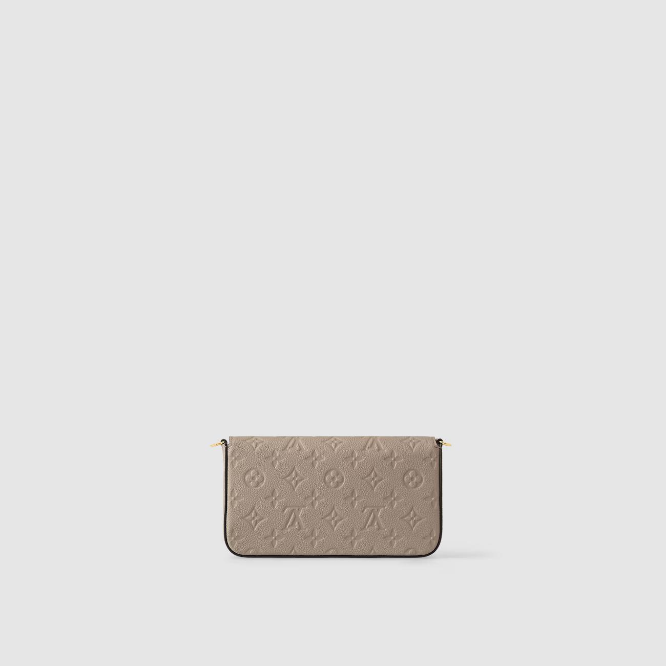 Túi Louis Vuitton Félicie Pochette Nữ Monogram Empreinte Xám